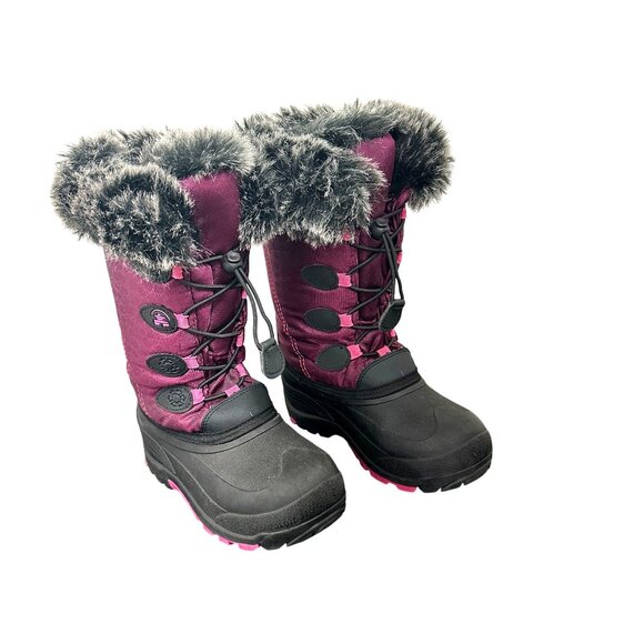 Kamik Other - Kamik Kids Purple/Pink Snowgypsy Faux Fur Lined Winter Snow Boot Size 2